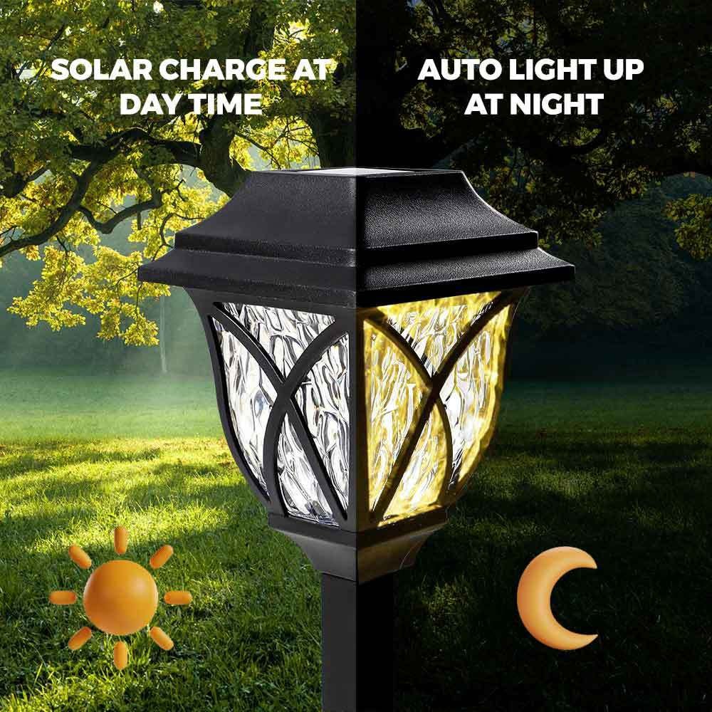 LED Solar Retro Pathway Lights