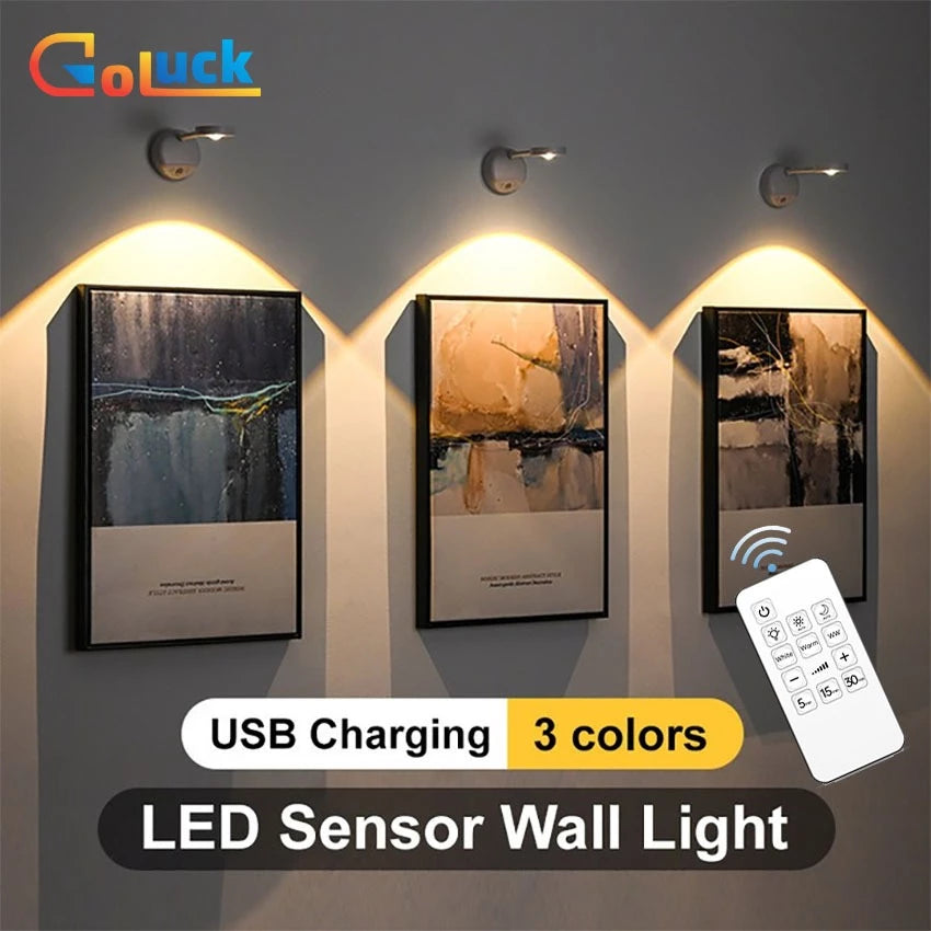 LED Motion Sensor Wall Light Spotlight