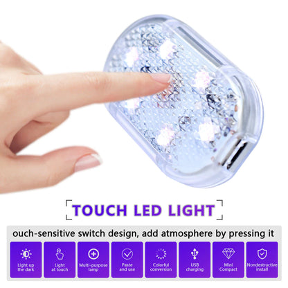 USB Rechargeable Magnetic Car LED Touch Light