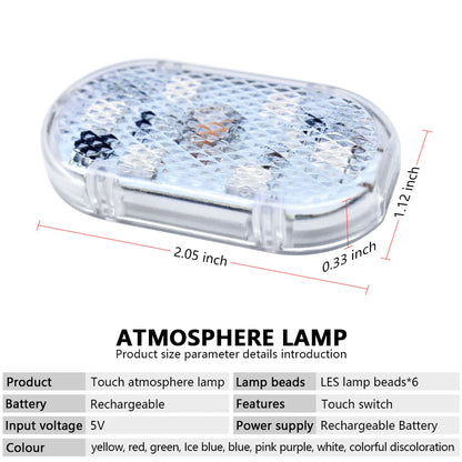 USB Rechargeable Magnetic Car LED Touch Light