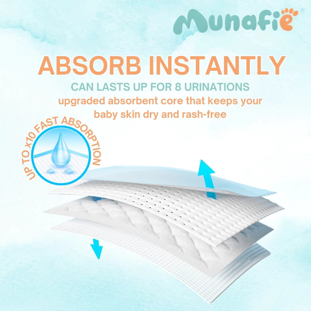 MUNAFIE Disposable Pull-Up Pants Baby Diaper 30pcs/pack