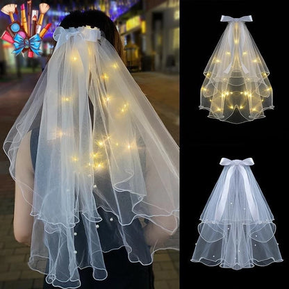 Luminous Wedding Head Veil