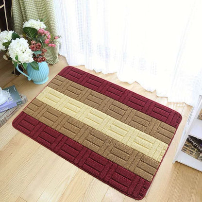 Modern Style Striped Pattern Anti-Slip Doormat