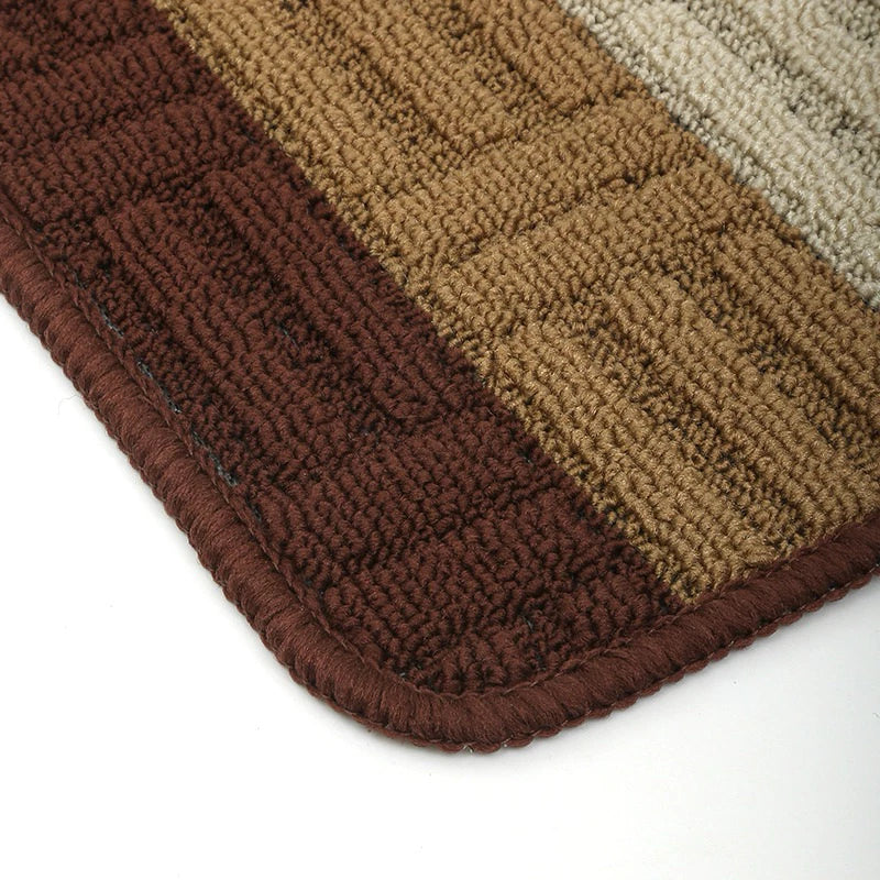 Modern Style Striped Pattern Anti-Slip Doormat