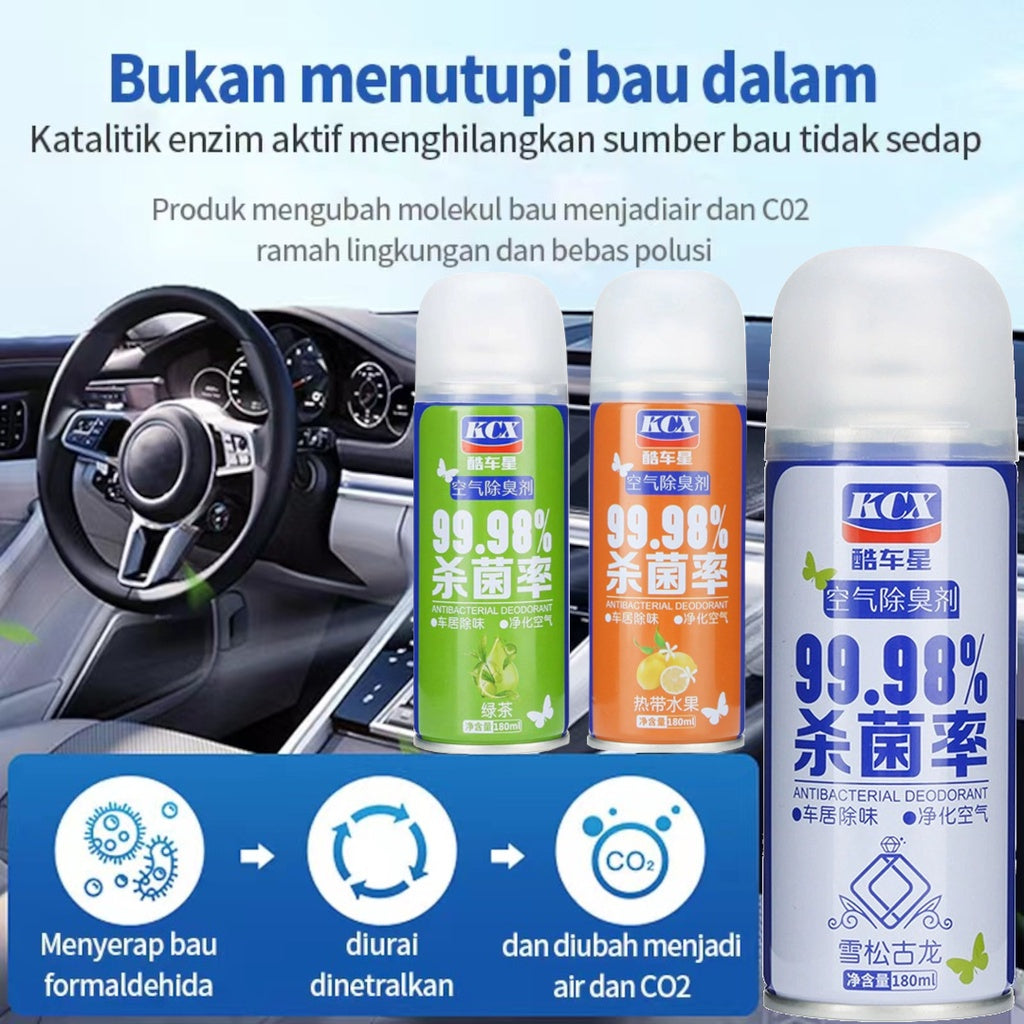 Car One-Click Anti bacterial Deodorant Spray