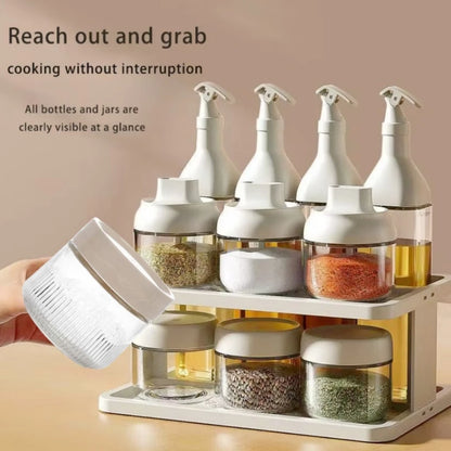 11pcs Condiments Bottle & Seasoning Jar Set