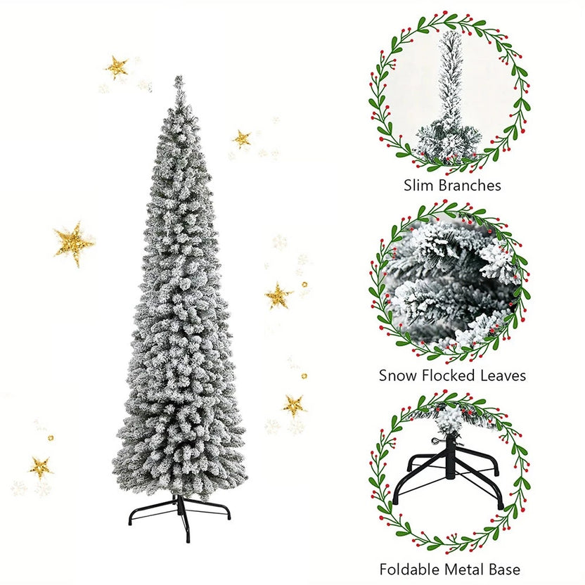 Slim Snow Christmas Tree