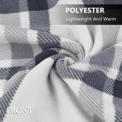 Wearable Plaid Fleece Blanket