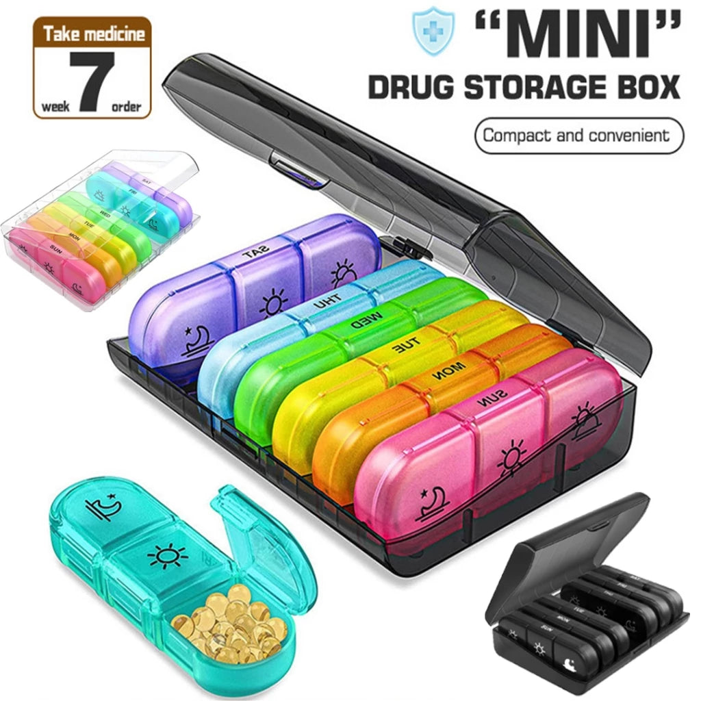 Weekly Pill Organizer 3 Times a Day