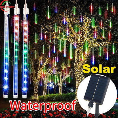 50CM LED Solar Meteor Shower Lights
