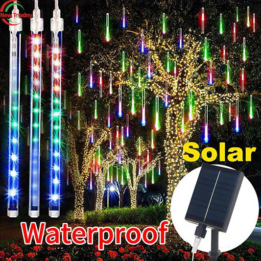 50CM LED Solar Meteor Shower Lights