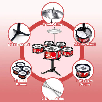 Jazz Drum Set for Kids