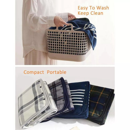 Wearable Plaid Fleece Blanket