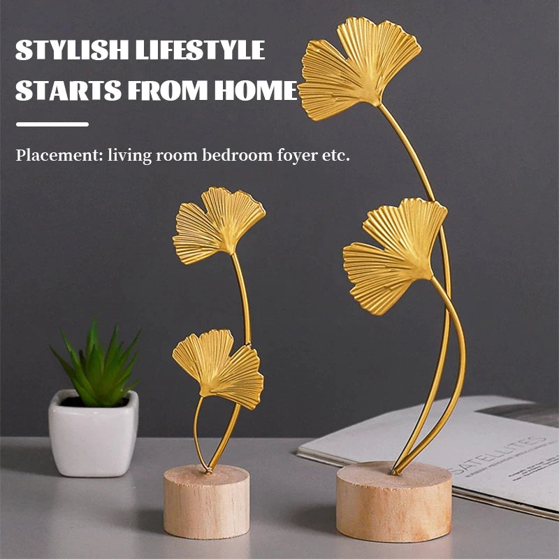 Gold Metal Leaf Decor