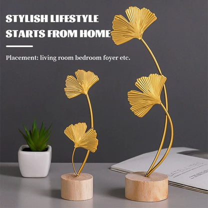 Gold Metal Leaf Decor