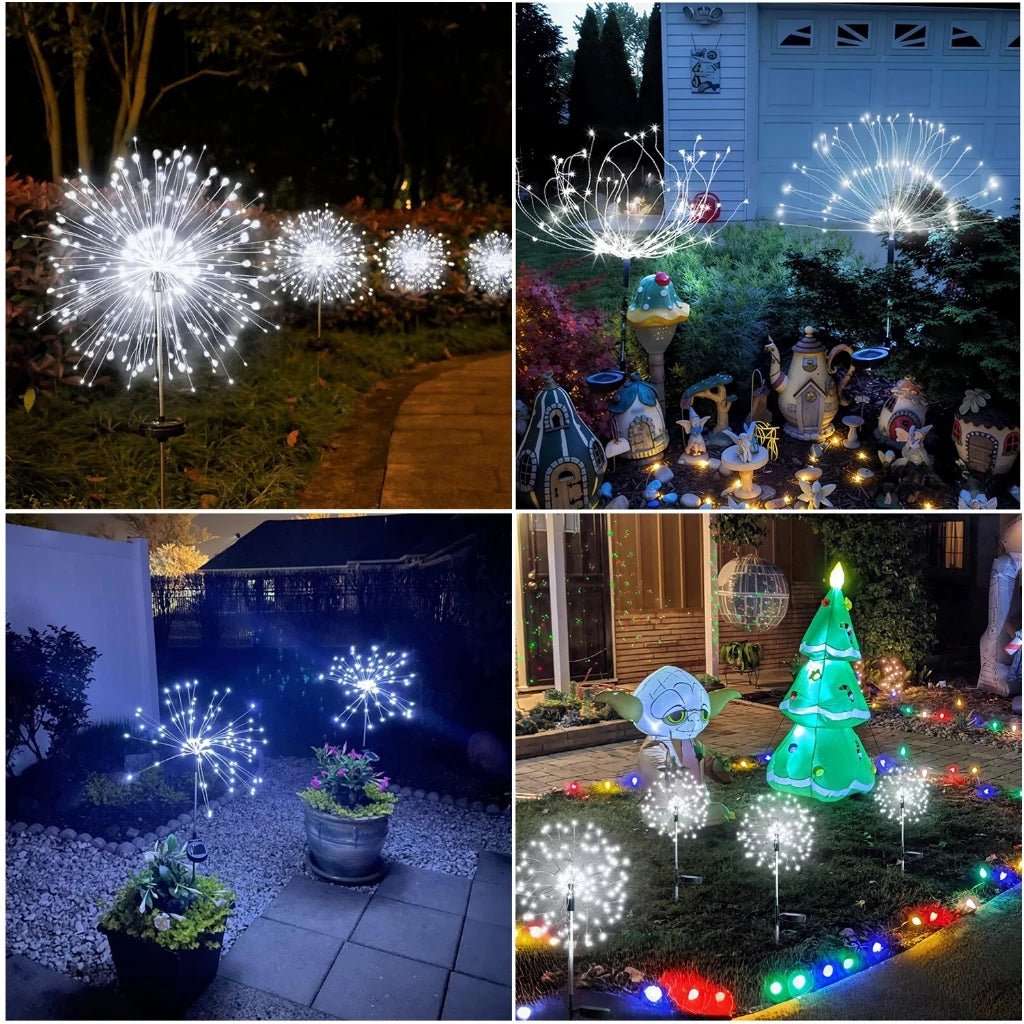 Solar Fireworks Lights