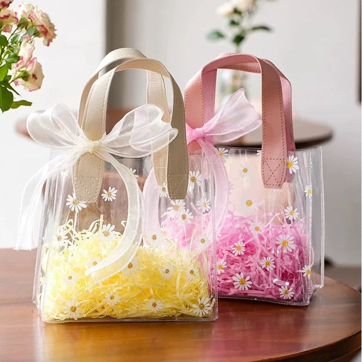 Little Daisy Transparent PVC Clear Gift Bag