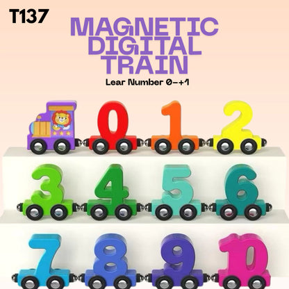 Magnetic Train Number Toys