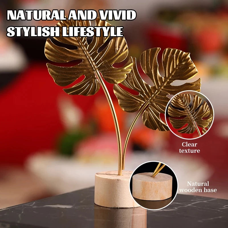 Gold Metal Leaf Decor