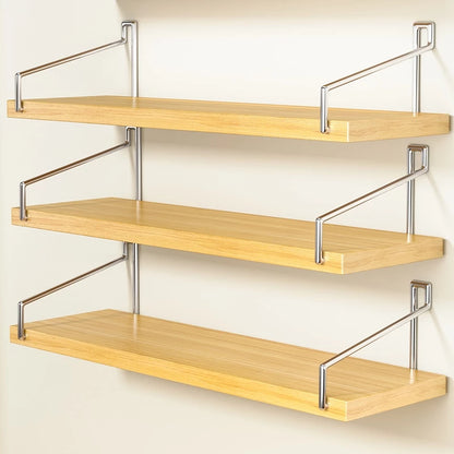 Wooden Hanging Wall Shelves
