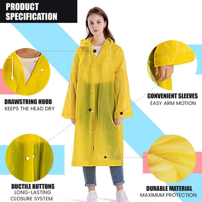 EVA Lightweight Unisex Raincoat for Adults