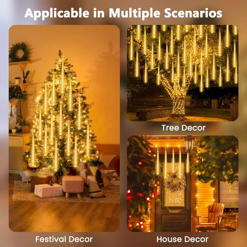 50CM LED Solar Meteor Shower Lights