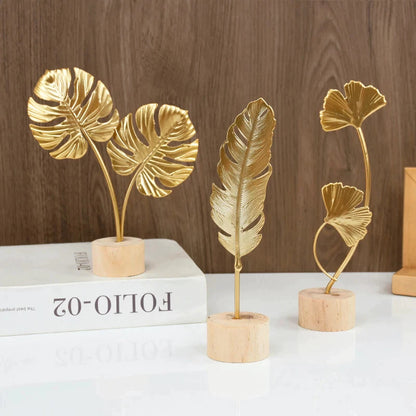Gold Metal Leaf Decor