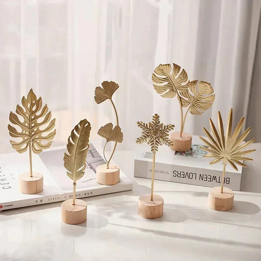 Gold Metal Leaf Decor