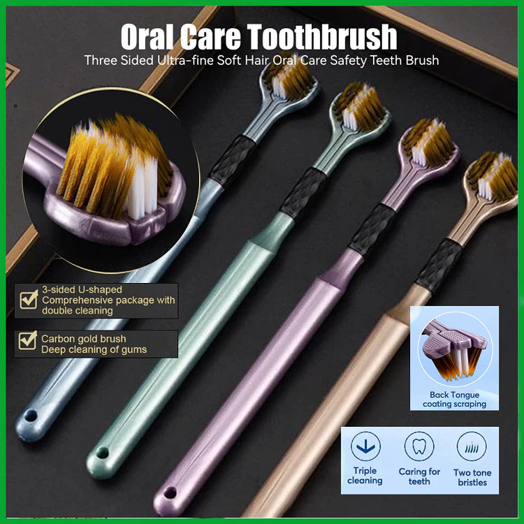 Three Sided Toothbrush