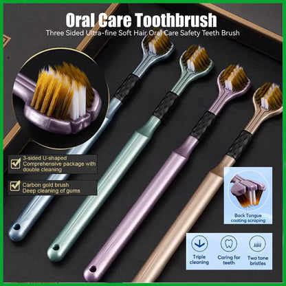 Three Sided Toothbrush