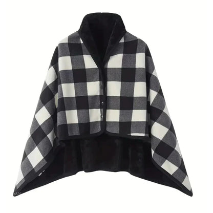 Wearable Plaid Fleece Blanket