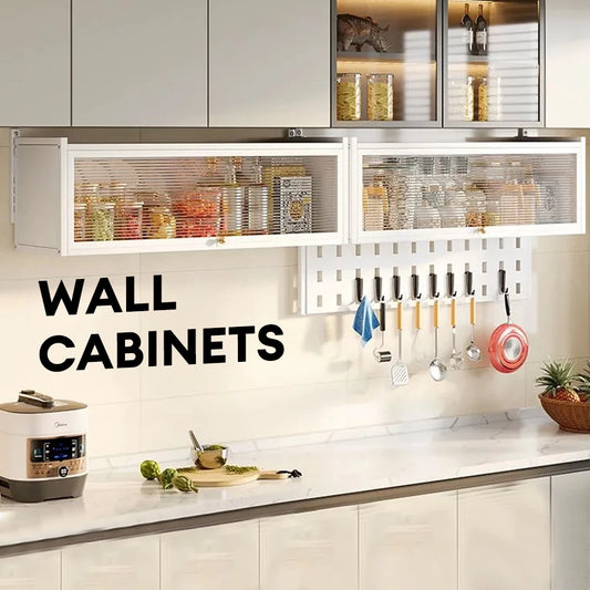 Multifunctional Wall-mounted Storage Cabinet with Pegboard