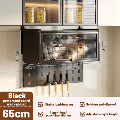 Multifunctional Wall-mounted Storage Cabinet with Pegboard