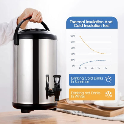 Stainless Steel Insulated Hot & Cold Drink Dispenser