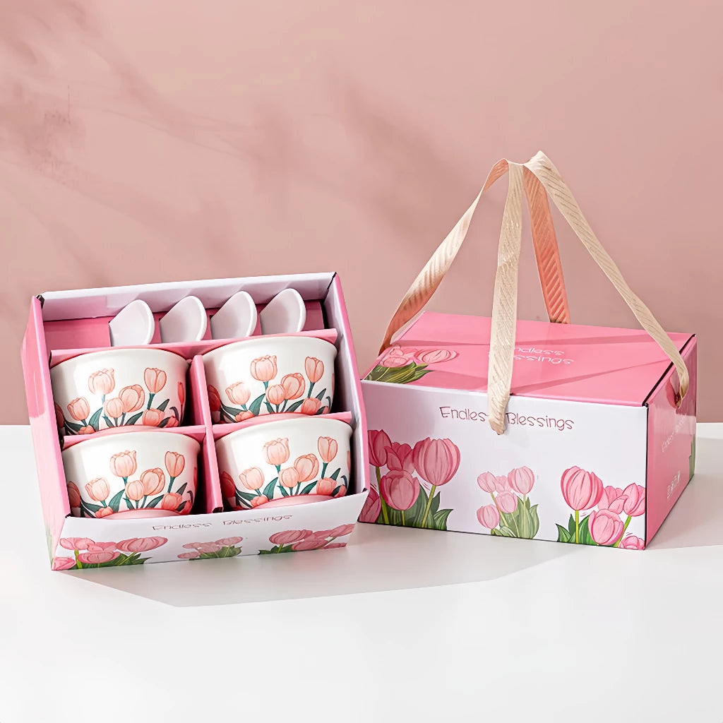 Tulip Ceramic Bowl Gift Set