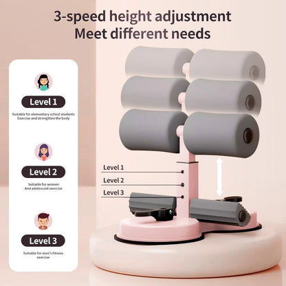 Double Suction Sit Up Bar Exercise Equipment