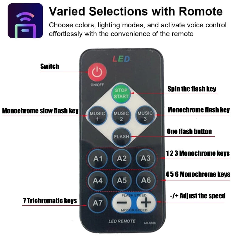 LED Party Light with Remote Control
