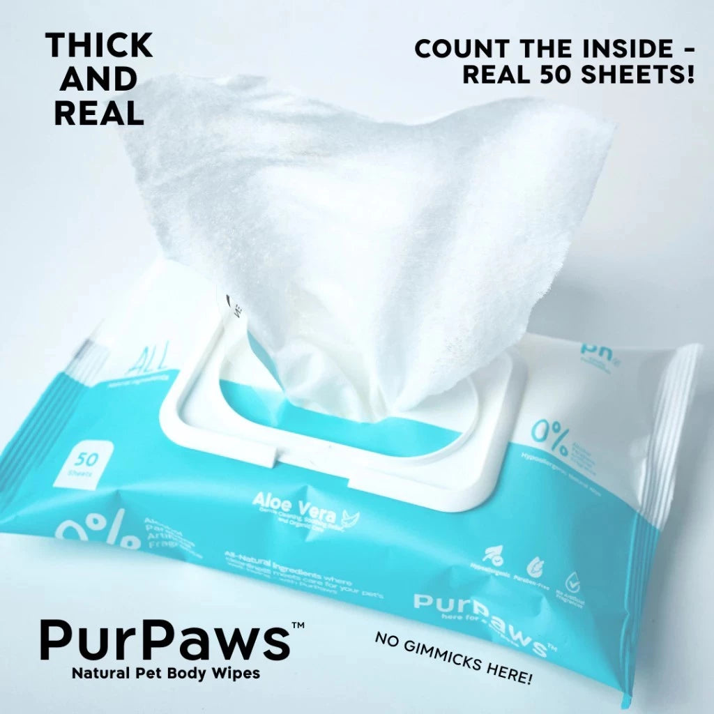 PurPaws Hypoallergenic Pet Wipes