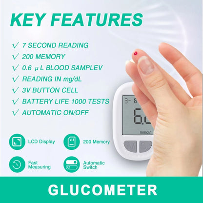 Glucometer Blood Sugar Test Kit