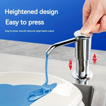 Stainless Steel Sink Soap Dispenser with Sponge Holder