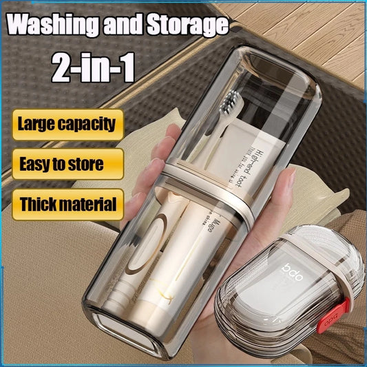 2-IN-1 Travel Soap & Toothbrush Case Set