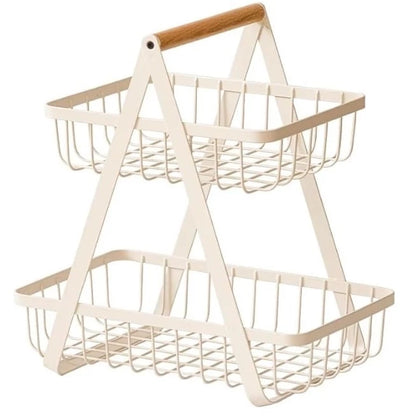 Double-Layer Fruit Basket