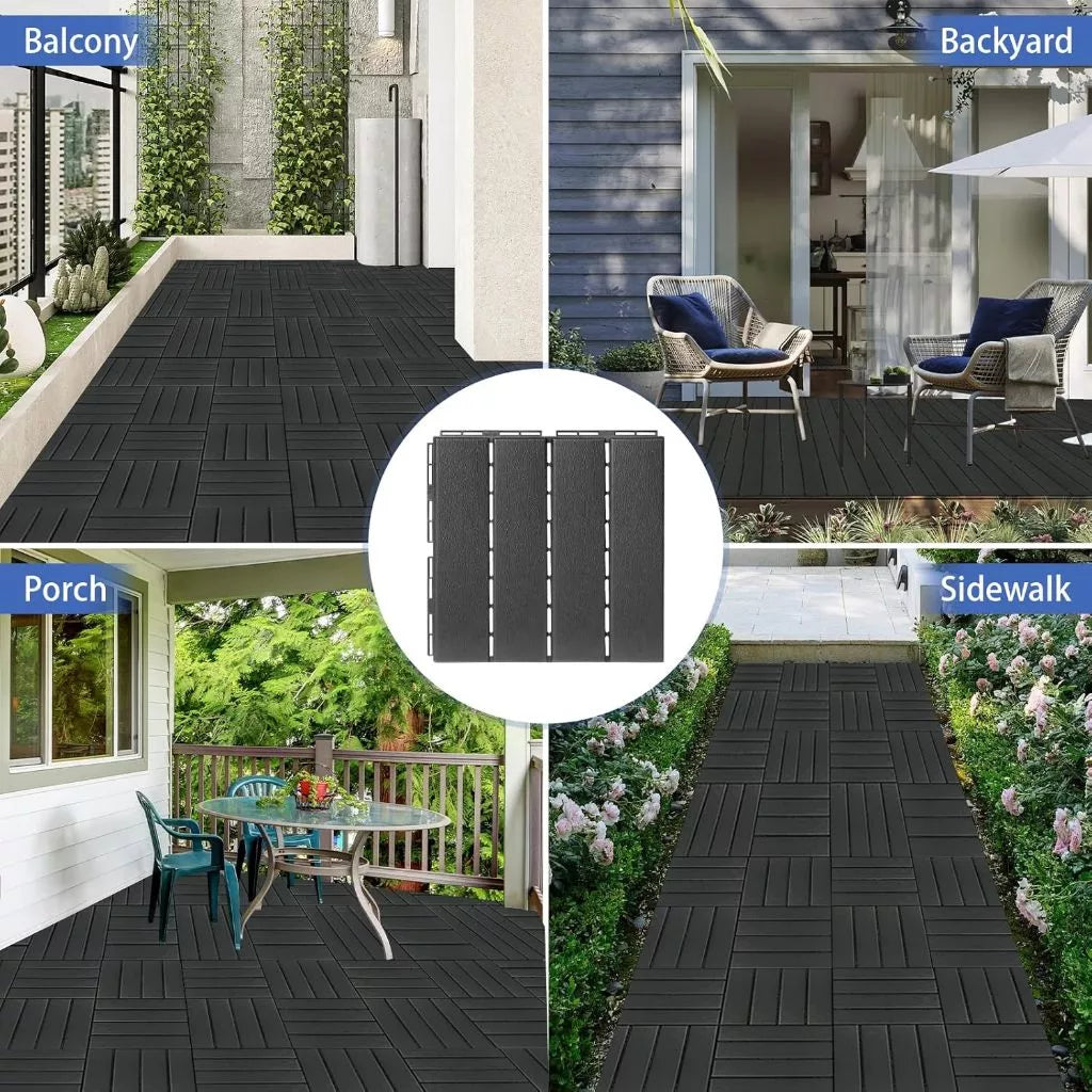 PVC Interlocking Floor Decking Tiles