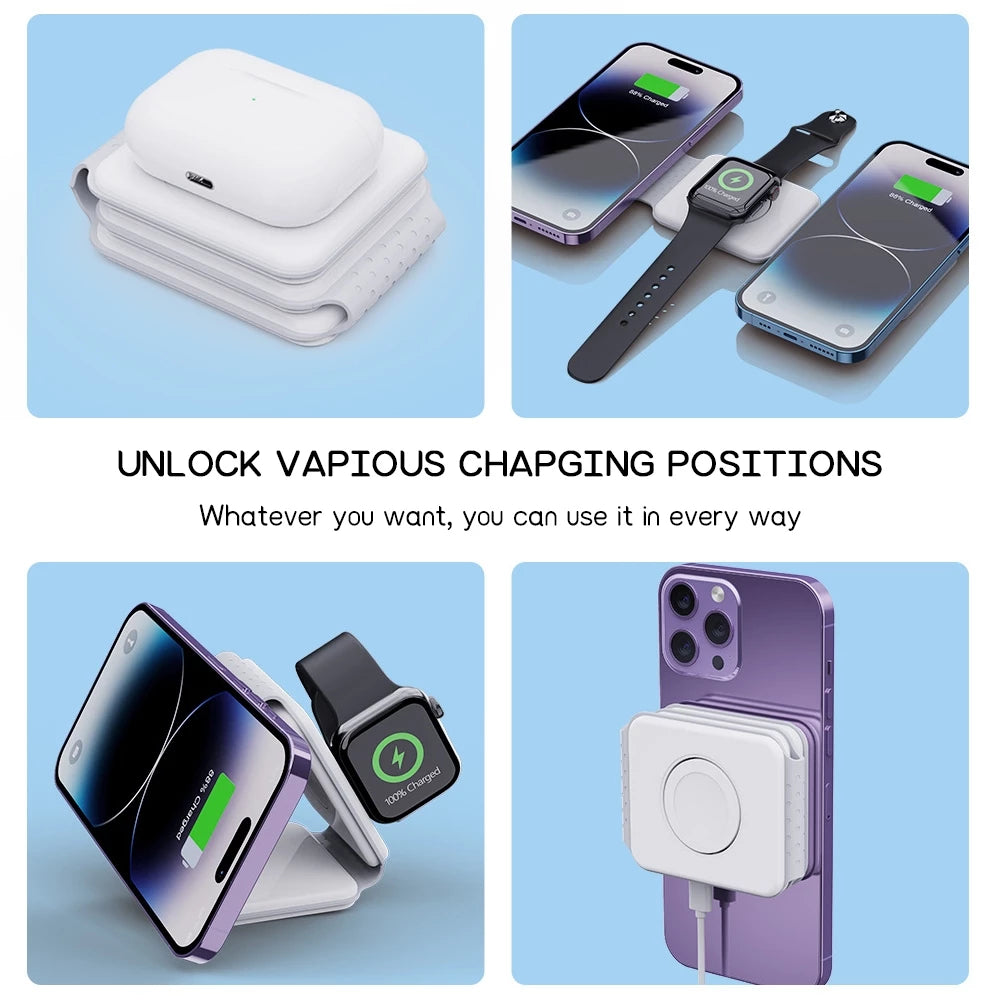 3 in 1 Magnetic Wireless Charger