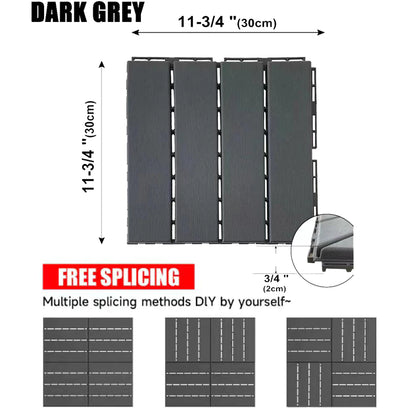 PVC Interlocking Floor Decking Tiles