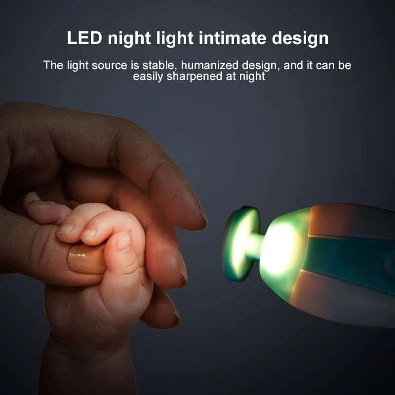 Electric Baby Nail Trimmer with LED Light