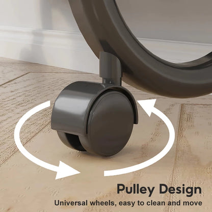 4-Tier Modern Shoe Rack with Wheels