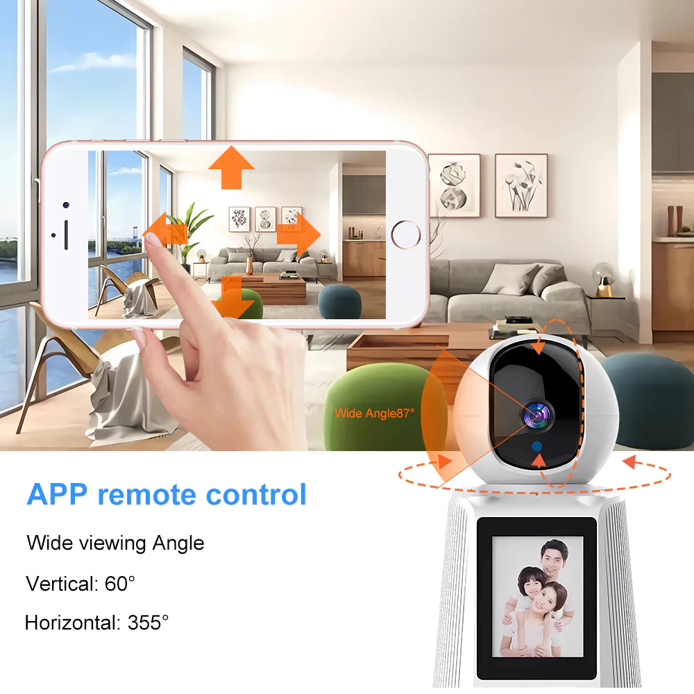CCTV Camera With Display Screen Use Video Calling Camera With Two-Way Audio
