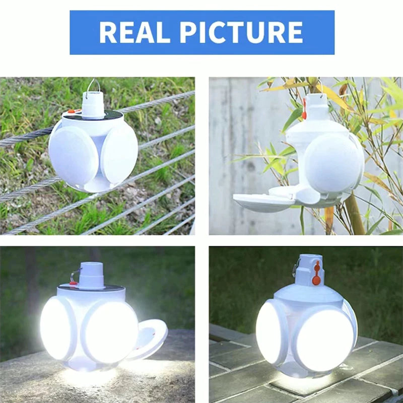 Foldable Football UFO Light Bulb