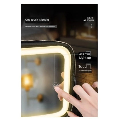 Makeup Bag with LED Mirror